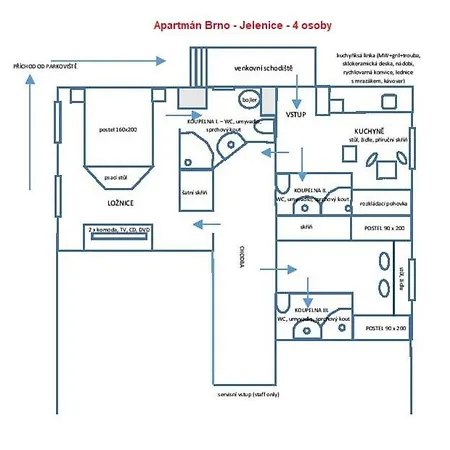 Apartment Jelenice Brno